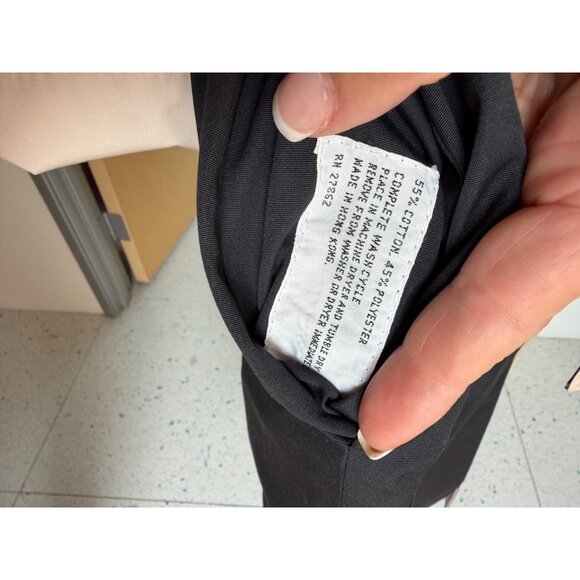 Stanbrooke Womens Trench Coat Size M Black Tan Cotton Blend Reversible Vintage - Picture 7 of 11